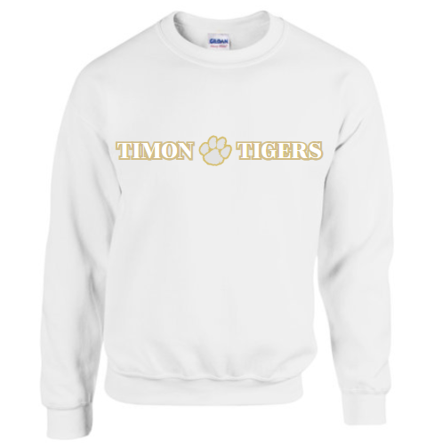 Timon Tigers White-Out Crewneck