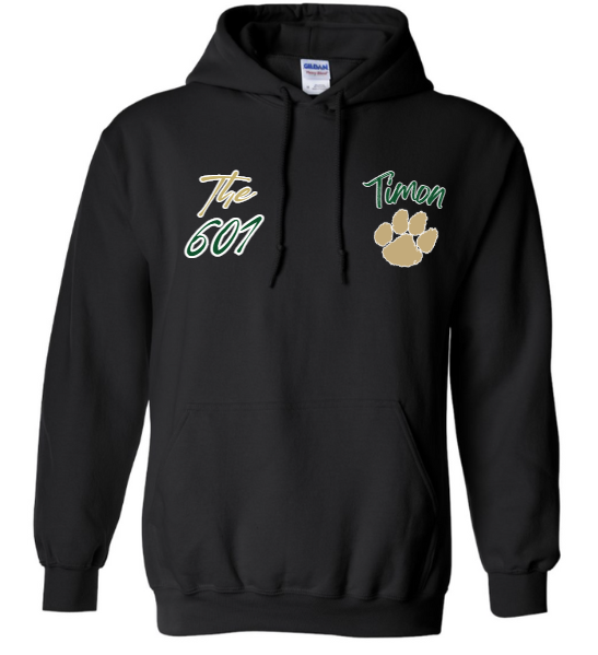 "The 601" Black Dual Logo Hoodie