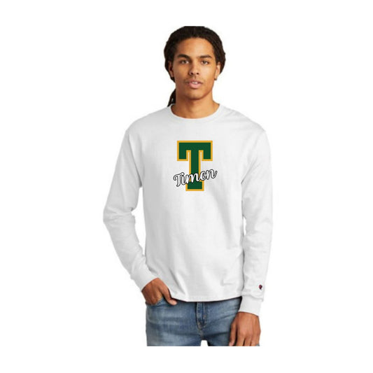 White Throwback Long-Sleeve Shirt