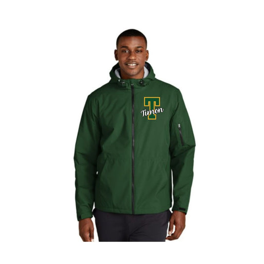 Green Throwback Lined Windbreaker Coat