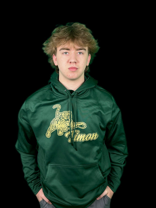 Green Polyester Hoodie